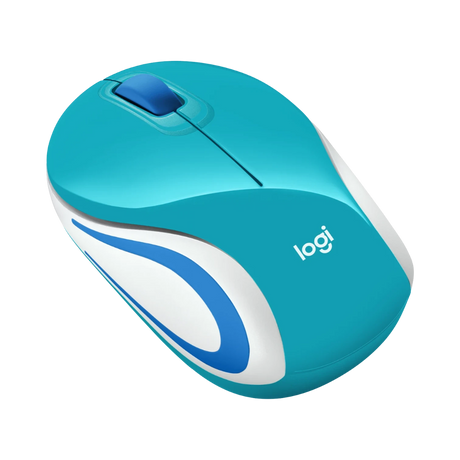 Logitech M187 Wireless Ambidextrous Optical USB Mouse (Teal) — Being Shipped