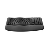 Logitech Wave Keys Wireless Ergonomic Keyboard (Graphite) — Being Shipped