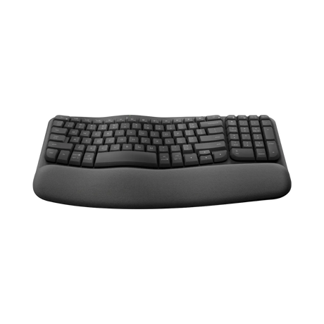 Logitech Wave Keys Wireless Ergonomic Keyboard (Graphite) — Being Shipped
