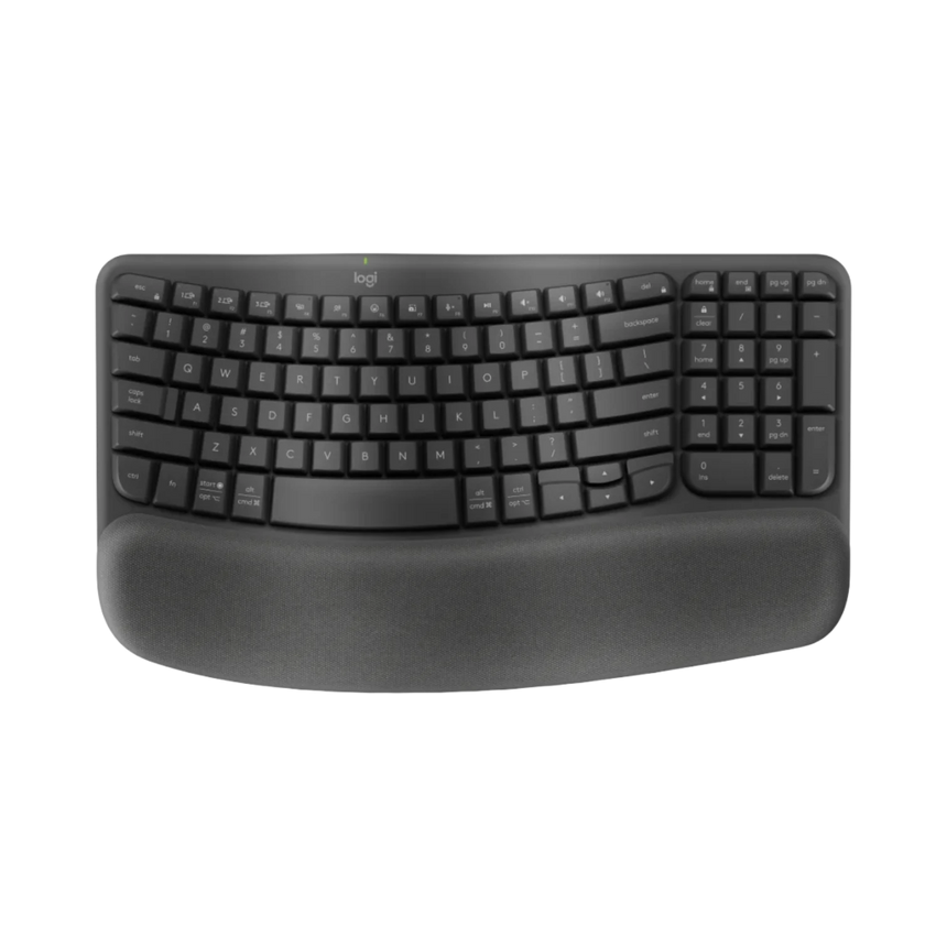 Logitech Wave Keys Wireless Ergonomic Keyboard (Graphite) — Being Shipped