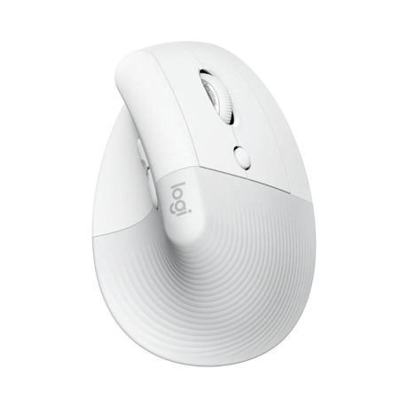 Logitech Lift Vertical Ergonomic Wireless Mouse (Off-White) — Being Shipped