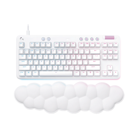 Logitech G G713 Mechanical Gaming Keyboard (White Mist, GX Blue Switches) — Being Shipped
