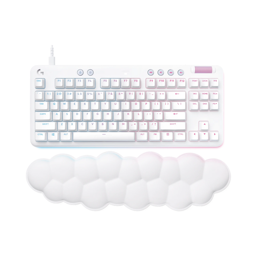 Logitech G G713 Mechanical Gaming Keyboard (White Mist, GX Blue Switches) — Being Shipped
