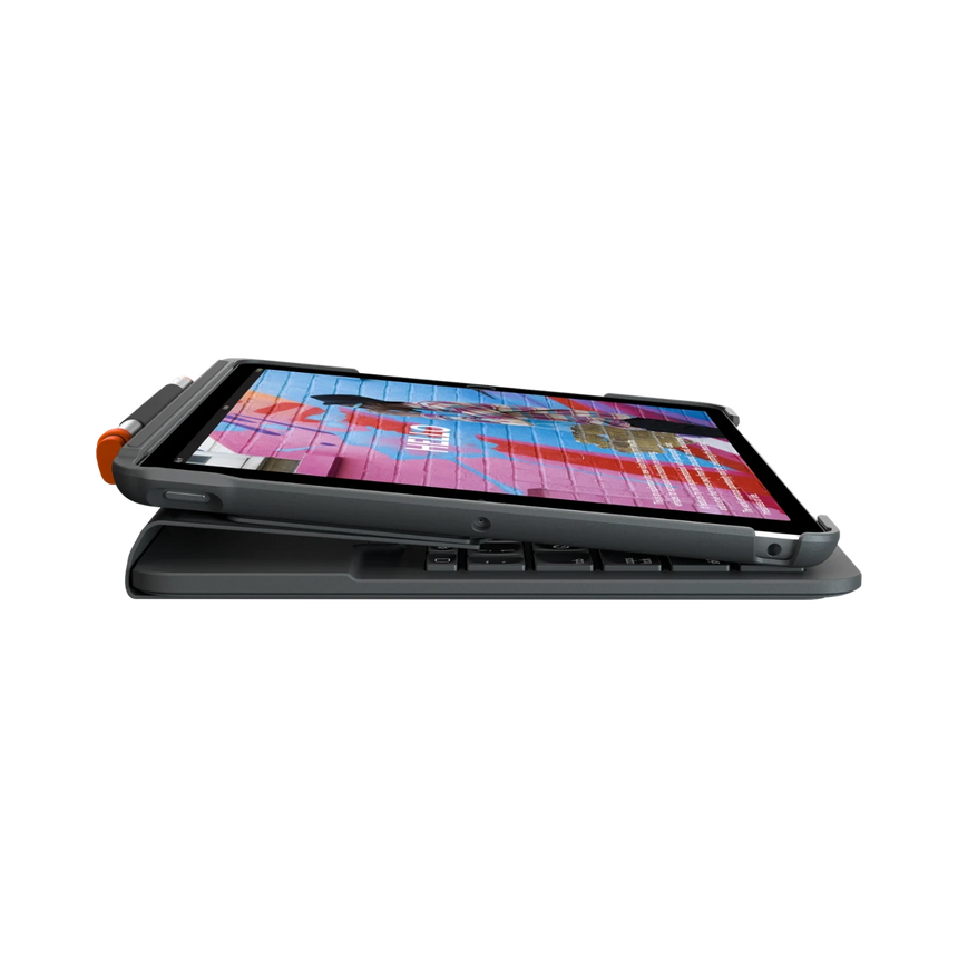 Logitech Slim Folio Plastic Keyboard Case for 10.2" iPad (Graphite) — Being Shipped