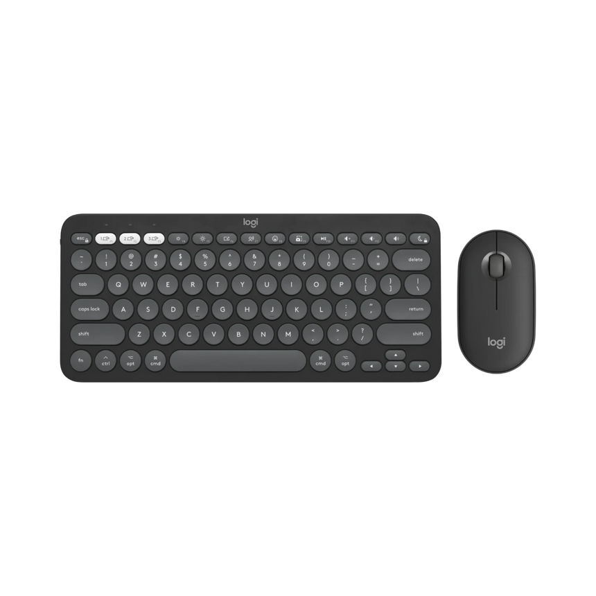 Logitech Pebble 2 Wireless Keyboard and Mouse Combo for Mac (Tonal Graphite) — Being Shipped