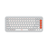 Logitech POP ICON KEYS Wireless Keyboard (Off-White & Orange) — Being Shipped