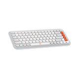 Logitech POP ICON KEYS Wireless Keyboard (Off-White & Orange) — Being Shipped