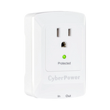 CyberPower CSP100TW Single Outlet Wall-Tap Surge Protector with Fax & Data Protection — Being Shipped