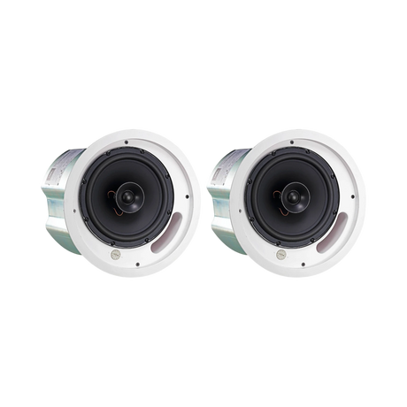 JBL 2-Way 8" Coaxial Ceiling Loudspeaker (Pair, Black) — Being Shipped