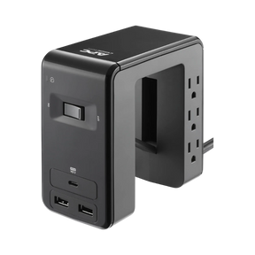 APC Essential SurgeArrest 6-Outlet Surge Protector with USB Type-A & C Ports (120V, Black) — Being Shipped