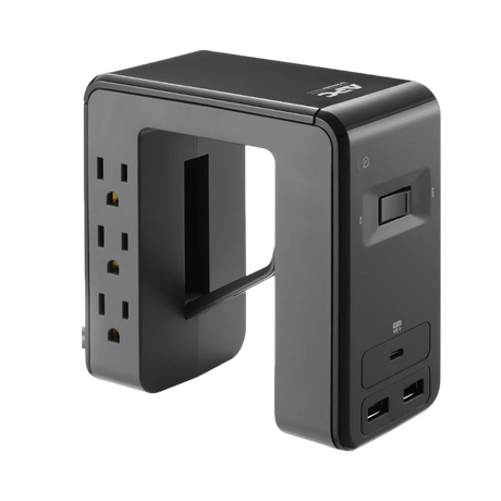 APC Essential SurgeArrest 6-Outlet Surge Protector with USB Type-A & C Ports (120V, Black) — Being Shipped