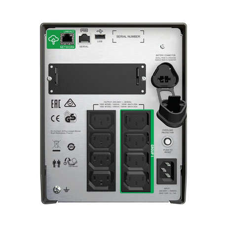 APC Smart-UPS, Line Interactive, 1500VA, Tower, 230V, 8x IEC C13 outlets, SmartConnect Port+SmartSlot, AVR, LCD — Being Shipped