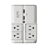 APC Essential SurgeArrest Rotating 4-Outlet Wall Tap with USB Charger (White) — Being Shipped