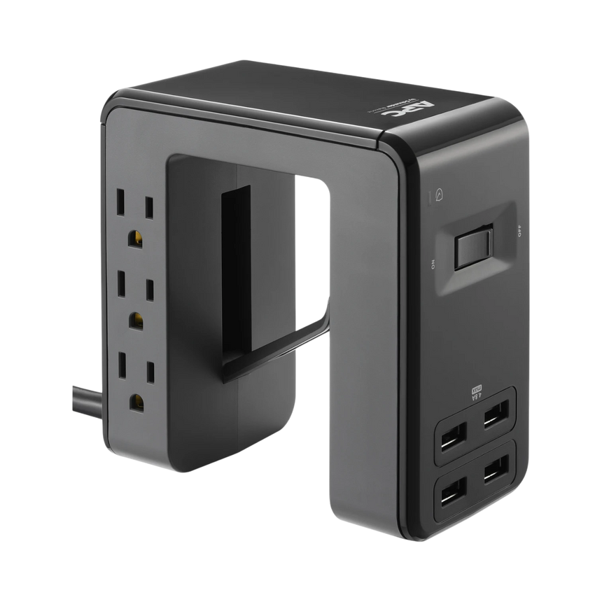 APC SurgeArrest Essential Multi-Use 6 Outlet with 4 Port 4.8A USB Charger 120V — Being Shipped