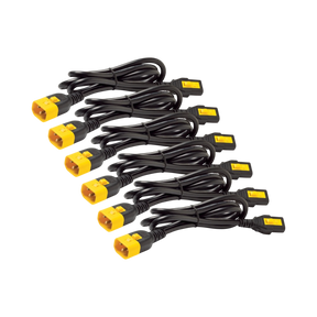 APC Power Cord Kit (6 ea), Locking, C13 to C14, 0.6m — Being Shipped
