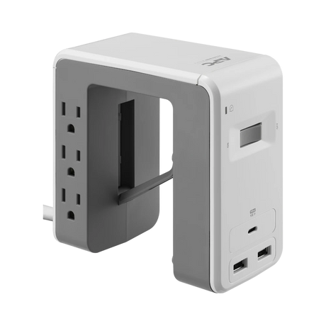APC Essential SurgeArrest 6-Outlet Surge Protector with USB Type-A & C Ports (120V, White) — Being Shipped