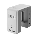 APC Essential SurgeArrest 6-Outlet Surge Protector with USB Type-A & C Ports (120V, White) — Being Shipped