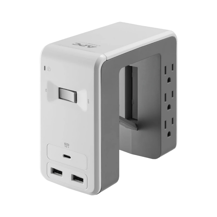 APC Essential SurgeArrest 6-Outlet Surge Protector with USB Type-A & C Ports (120V, White) — Being Shipped
