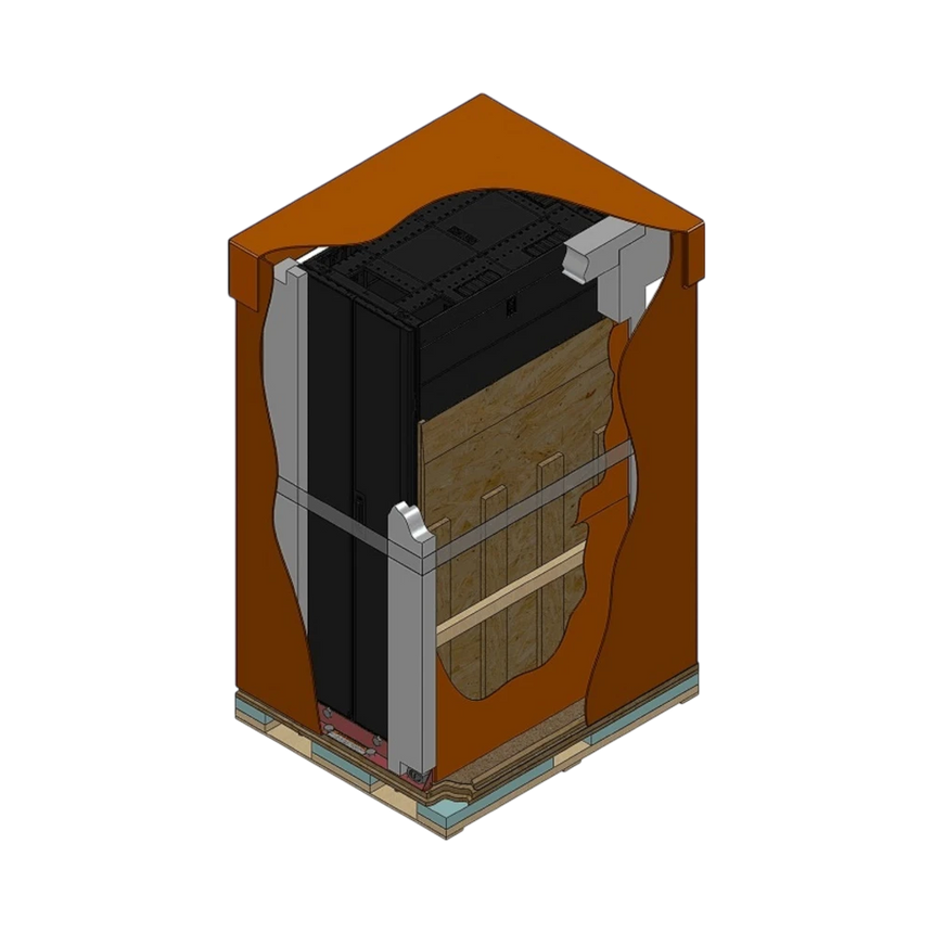 APC NetShelter SX, Server Rack Enclosure, 48U, Shock Packaging, 2000 lbs, Black, 2258H x 600W x 1200D mm [TAA] — Being Shipped