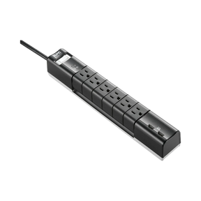 APC Essential SurgeArrest Rotating 6-Outlet Surge Protector with 5V 3.4A USB Ports (Black, 120V) — Being Shipped