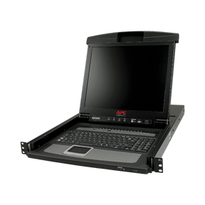 APC 17" Rack LCD Console with Integrated 16 Port Analog KVM Switch — Being Shipped