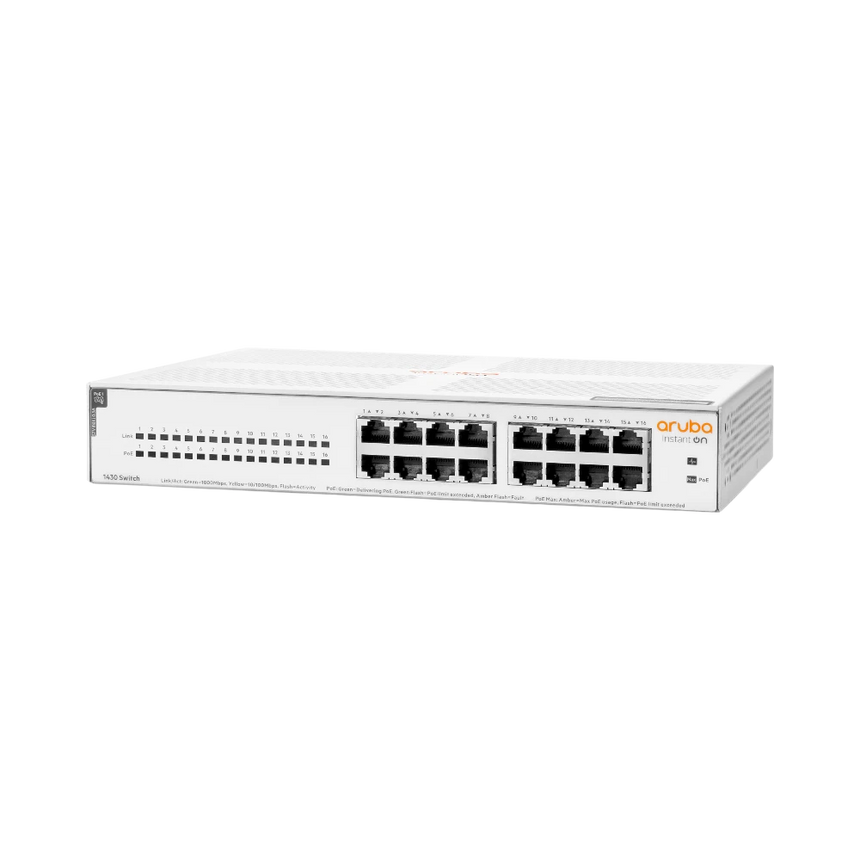 Aruba Networking Instant On 1430 16-Port PoE Unmanaged Switch — Being Shipped