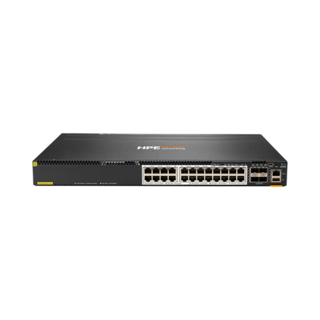 Aruba Networking CX 6300M 24-port HPE Smart Rate 1/2.5/5GbE Class 6 PoE and 4-port SFP56 Switch — Being Shipped