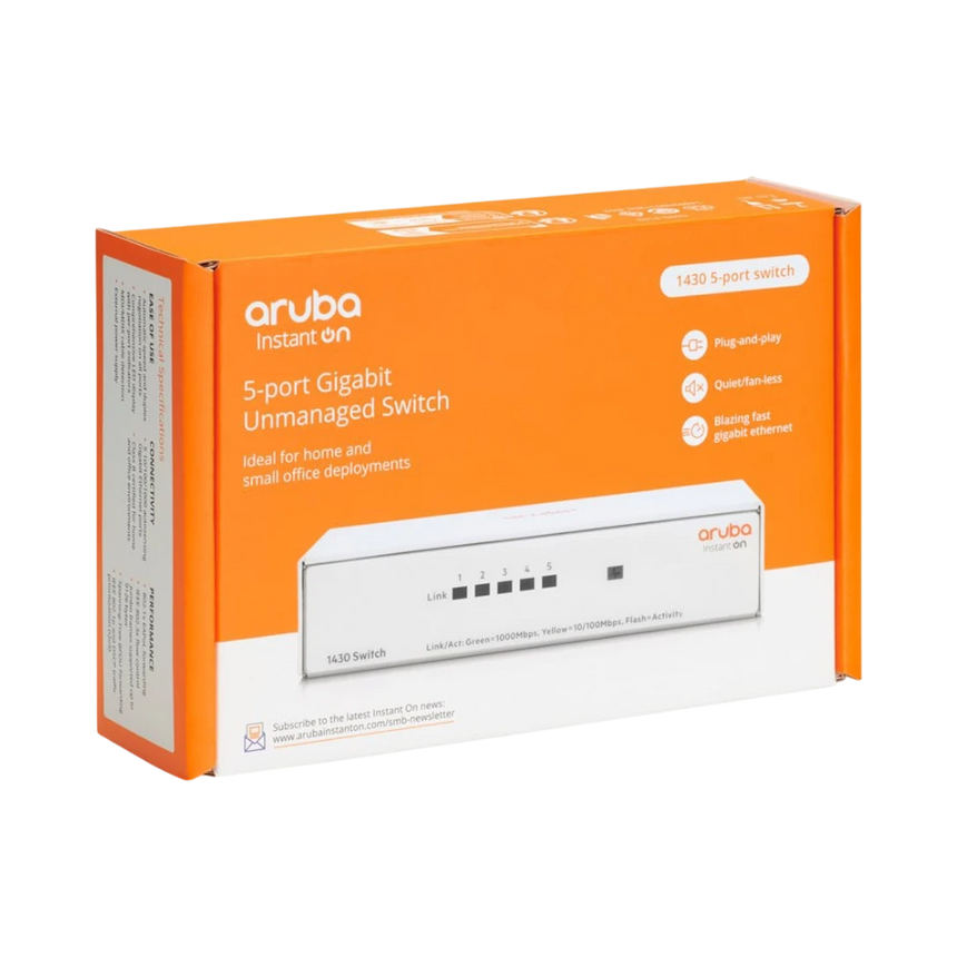 Aruba Networking Instant On Switch 5p Gigabit 1430 — Being Shipped