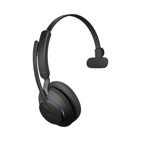 Jabra Evolve2 65 Mono Wireless On-Ear Headset (Unified Communication, USB Type-C, Black) — Being Shipped