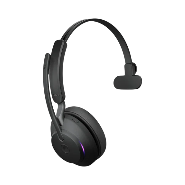 Jabra Evolve2 65 Mono Wireless On-Ear Headset (Unified Communication, USB Type-C, Black) — Being Shipped