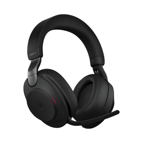 Jabra Evolve2 85 Noise-Canceling Wireless Over-Ear Headset with Stand (Microsoft Teams, USB Type-A, Black) — Being Shipped