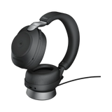 Jabra Evolve2 85 Noise-Canceling Wireless Over-Ear Headset with Stand (Microsoft Teams, USB Type-A, Black) — Being Shipped