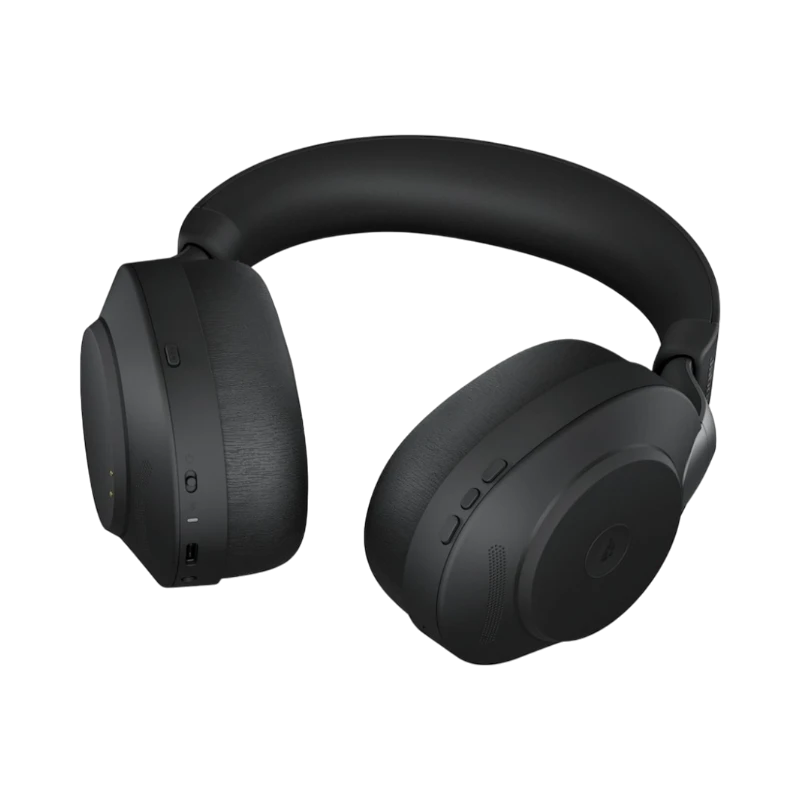 Jabra Evolve2 85 Noise-Canceling Wireless Over-Ear Headset with Stand (Microsoft Teams, USB Type-A, Black) — Being Shipped