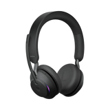 Jabra Evolve2 65 Stereo Wireless On-Ear Headset with Stand (Unified Communication, USB Type-A, Black) — Being Shipped