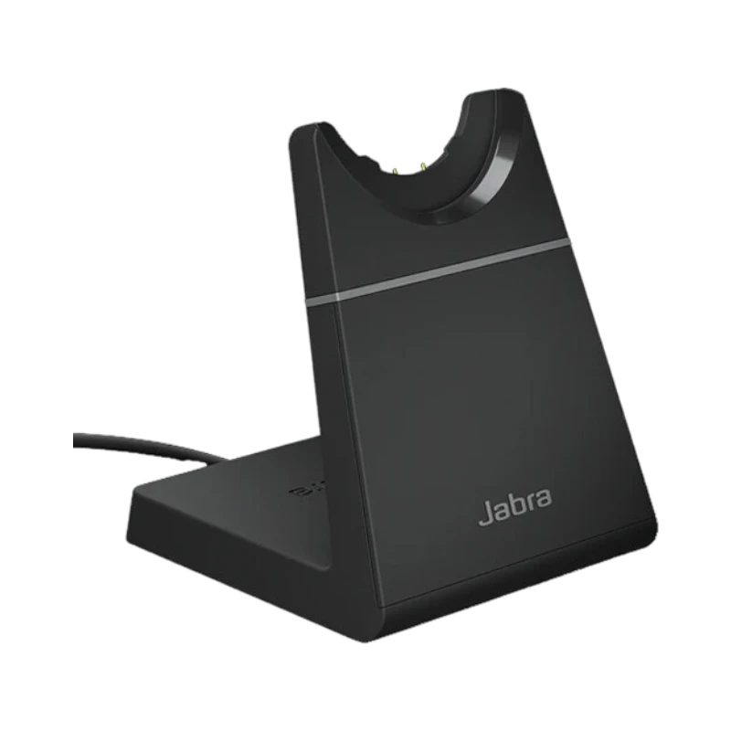 Jabra Evolve2 65 Stereo Wireless On-Ear Headset with Stand (Unified Communication, USB Type-A, Black) — Being Shipped