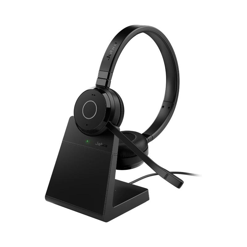 Jabra Evolve 65 TE UC Stereo Headset with Charging Stand — Being Shipped