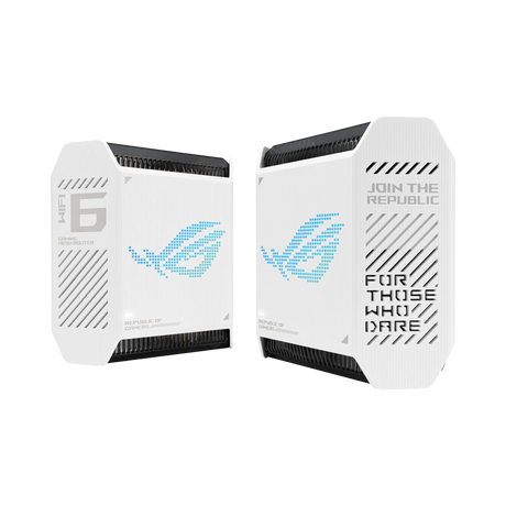 ASUS ROG Rapture GT6 AX10000 Wireless Tri-Band Gigabit Mesh Wi-Fi System (2-Pack, Moonlight White) — Being Shipped