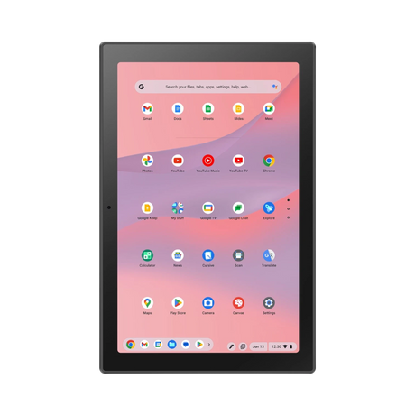 ASUS Chromebook CM30 10.5" Detachable Notebook, MediaTek Kompanio 520, 4GB RAM, 64GB eMMC (Fog Silver) — Being Shipped