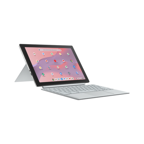 ASUS Chromebook CM30 10.5" Detachable Notebook, MediaTek Kompanio 520, 4GB RAM, 64GB eMMC (Fog Silver) — Being Shipped