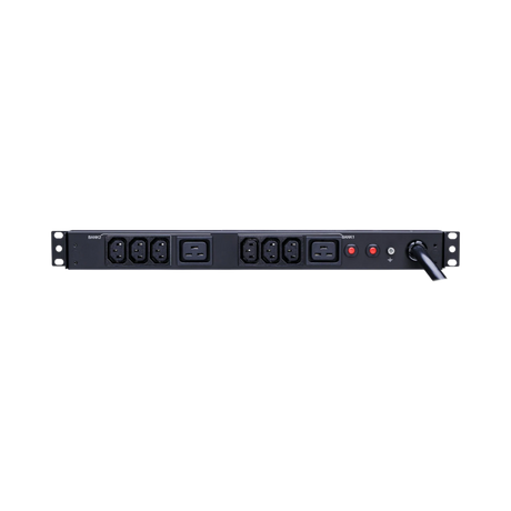 CyberPower PDU30BHVT8R Basic PDU, 208-230V/30A (Derated to 24A), 8 Outlets, 10ft Power Cord, 1U Rackmount — Being Shipped