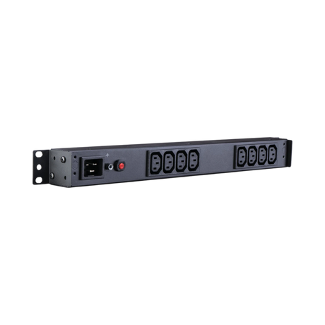 CyberPower PDU (20A)16A/208-230/50/60Hz/IEC-320 C20 Plug,8-Out IEC-320 C13(Rear)/ Rackmount 1U,10' Cord — Being Shipped