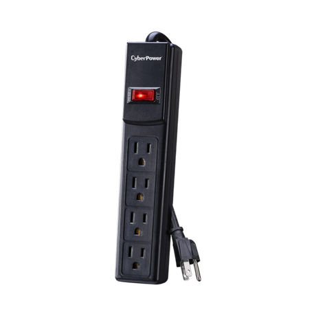 CyberPower CSB404 4-Outlet Essential Series Surge Protector (Black) — Being Shipped