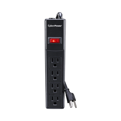 CyberPower CSB404 4-Outlet Essential Series Surge Protector (Black) — Being Shipped