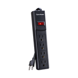 CyberPower CSB404 4-Outlet Essential Series Surge Protector (Black) — Being Shipped