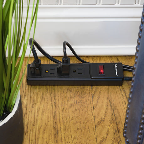 CyberPower CSB404 4-Outlet Essential Series Surge Protector (Black) — Being Shipped