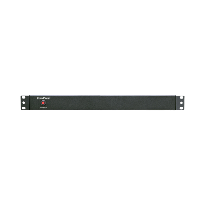 CyberPower PDU15B12R Basic PDU, 100-125V, 15A (Derated to 12A), 12 Outlets, 1U Rackmount — Being Shipped