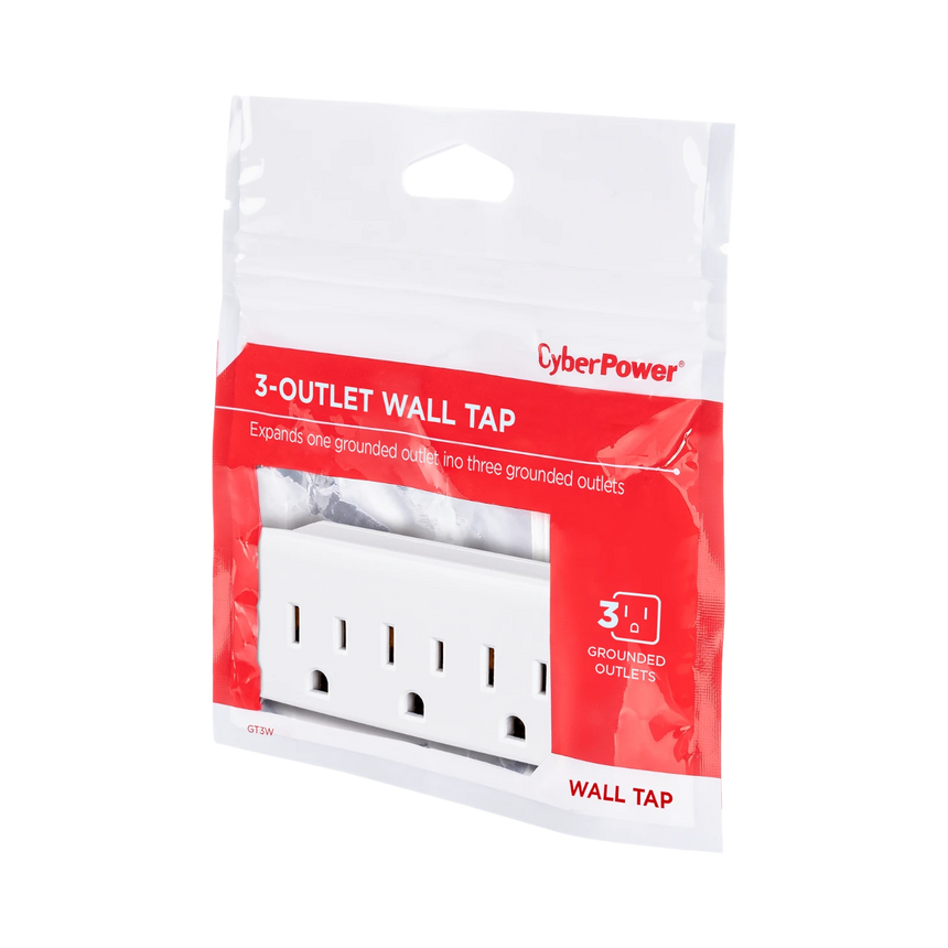 CyberPower GT3W Triple Wall Tap (White) — Being Shipped
