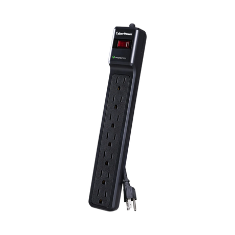 CyberPower CSB706 7-Outlet Essential Series Surge Protector (Black) — Being Shipped