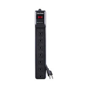 CyberPower CSB706 7-Outlet Essential Series Surge Protector (Black) — Being Shipped