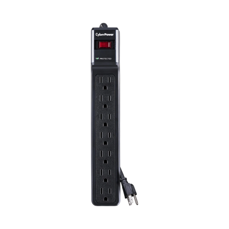 CyberPower CSB706 7-Outlet Essential Series Surge Protector (Black) — Being Shipped